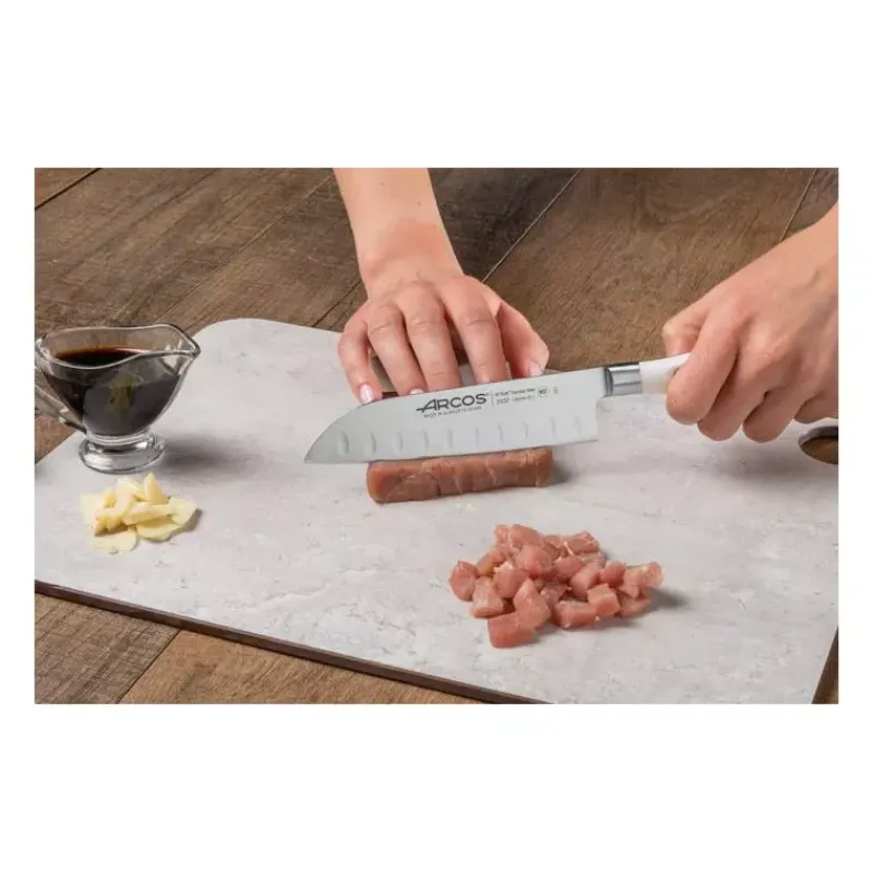 Coffrets Couteaux Cuisine | Blocs Et Ensembles De Couteaux-ARCOS RIVIERA BLANC SET DE 3 Couteaux forgés - Office Cuisine 14 et 20 - NVS