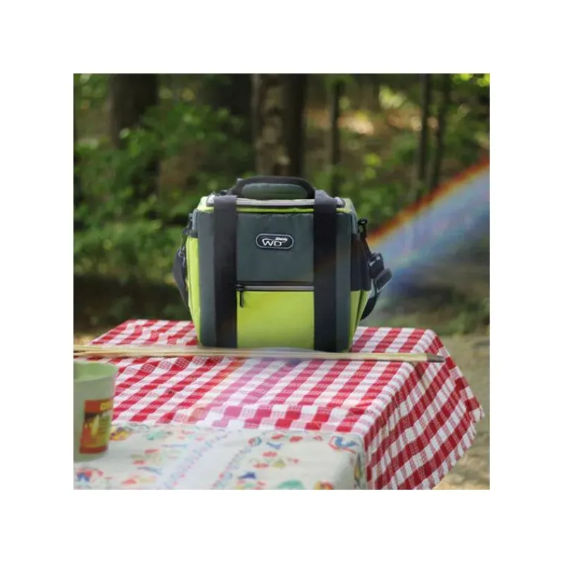Sacs Isothermes-WD Lifestyle Sac Lunch Box isotherme 8 L éco-responsable Bicolore Rouge Vert