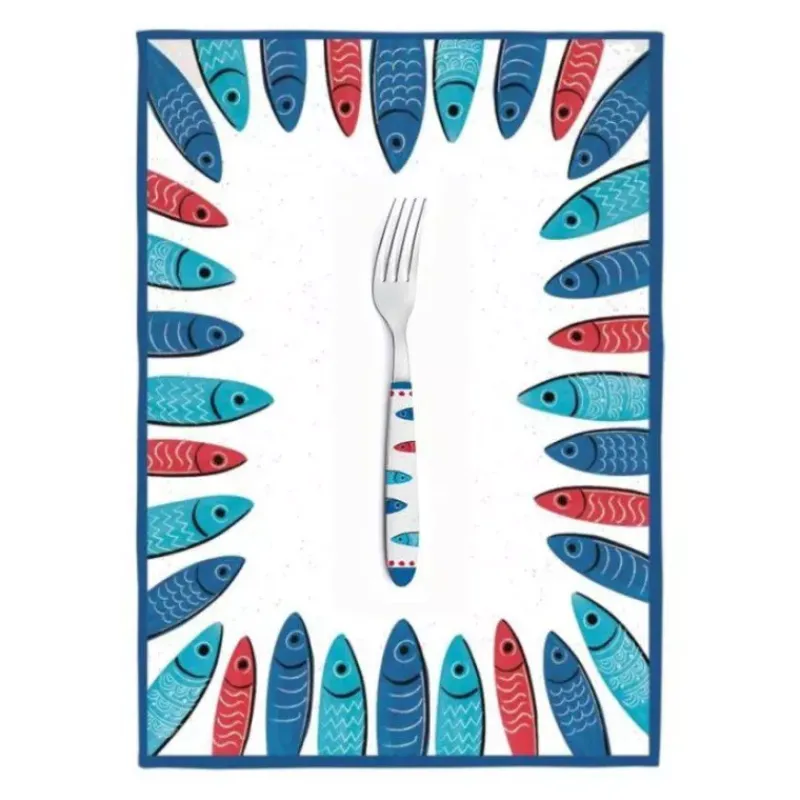 Fourchettes-Easy Life SARDINE´S PARTY Fourchette de table inox avec poignée décorée EASYLIFE SC