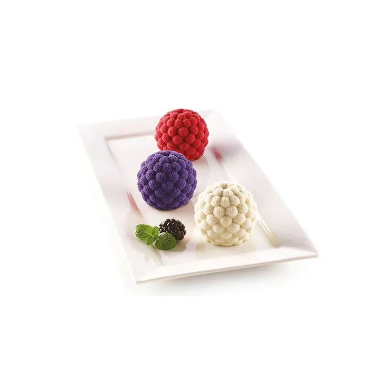 Moules Silikomart | Moules À Gâteaux Silicone-SilikoMart SEGRETI DEL BOSCO Fruits rouges moule en silicone 3Design les 6  SC