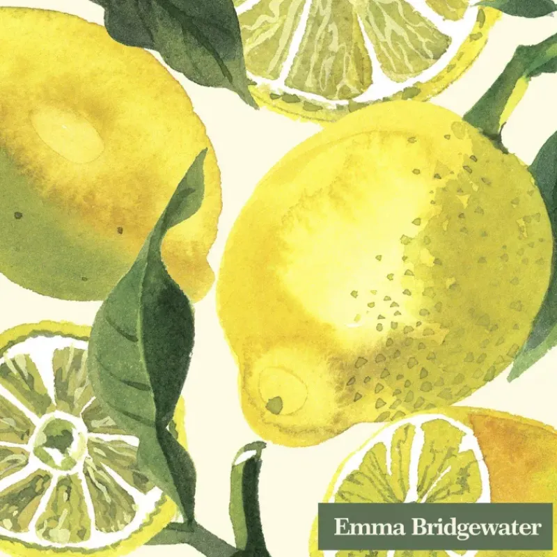 Les Serviettes De Table Papier-IHR Serviette de table Cocktail  25x25 Jetable Paquet de 20 - Emma Bridgewater, Citrons