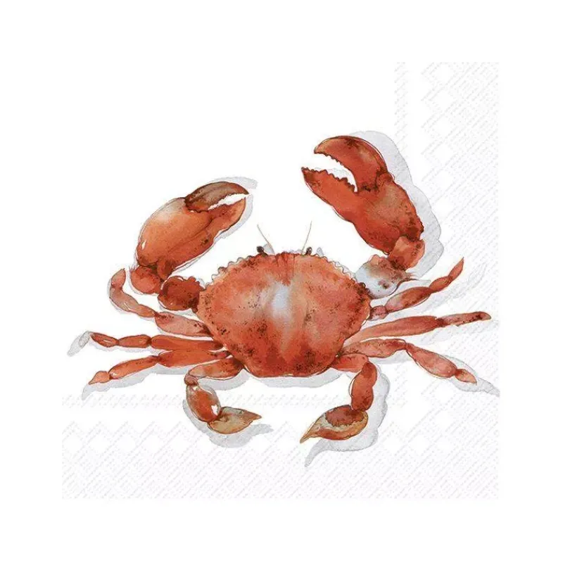 Les Serviettes De Table Papier-IHR Serviette de table Lunch  33X33 Jetable Paquet de 20 -  Crabe