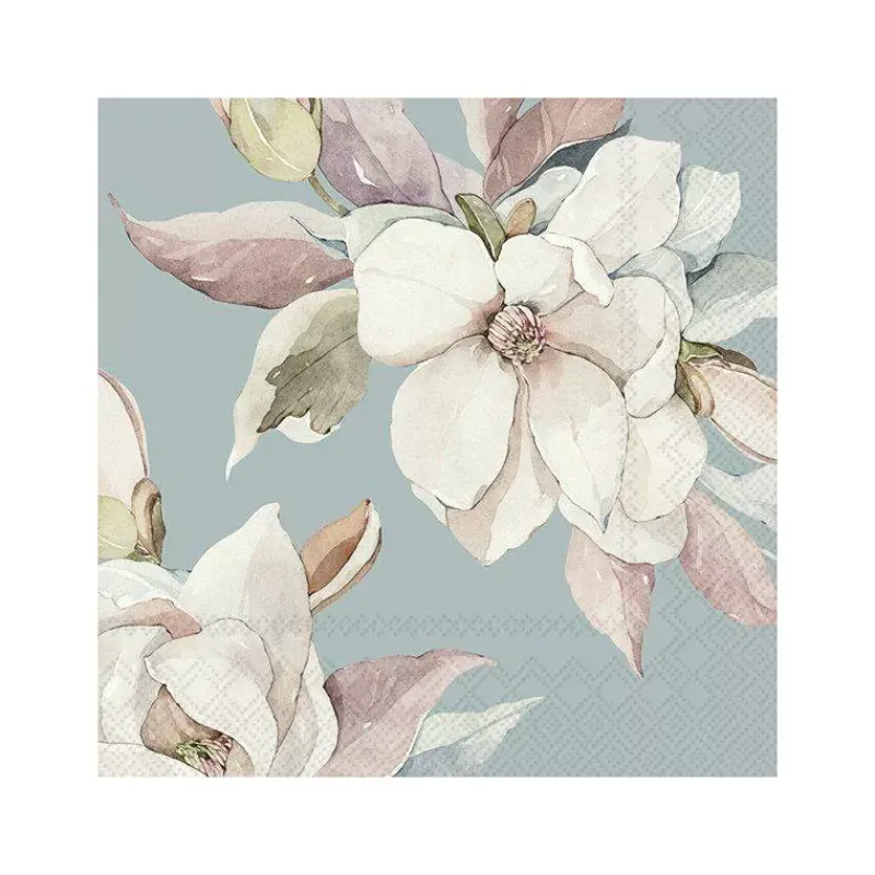 Les Serviettes De Table Papier-IHR Serviette de table Lunch  33X33 Jetable Paquet de 20 - Eloise blue