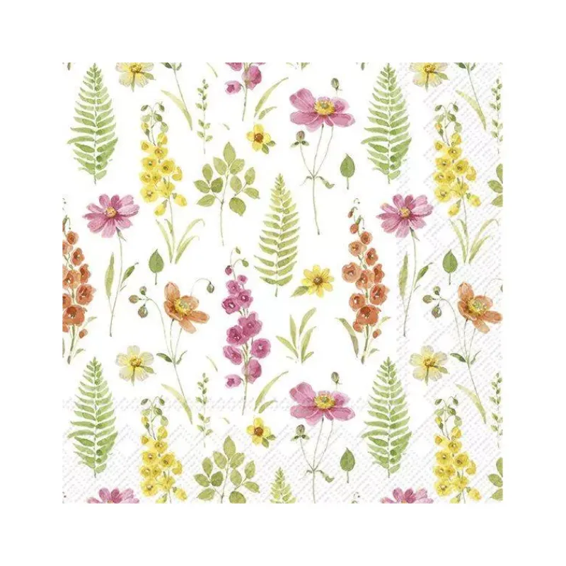 Les Serviettes De Table Papier-IHR Serviette de table Lunch  33X33 Jetable Paquet de 20 - Hop dans les fleurs!