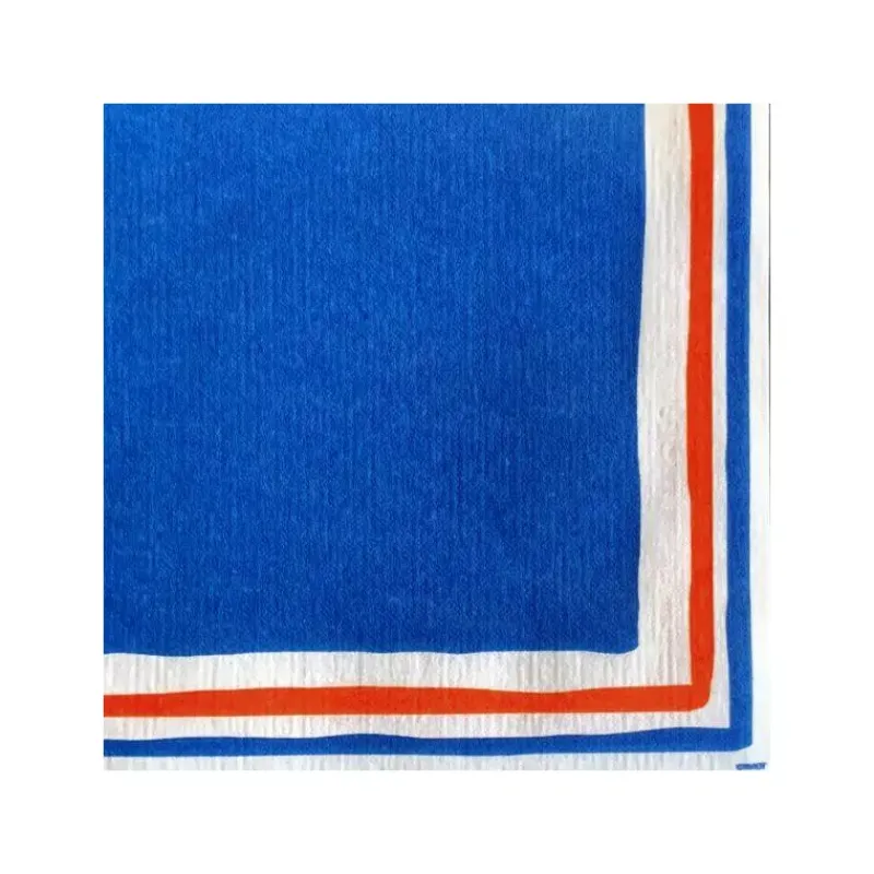 Les Serviettes De Table Papier-Franu00e7oise PAVIOT Serviette de table 25x25 Jetable Intissé Françoise PAVIOT Paquet de 20 - La Mer Bleu