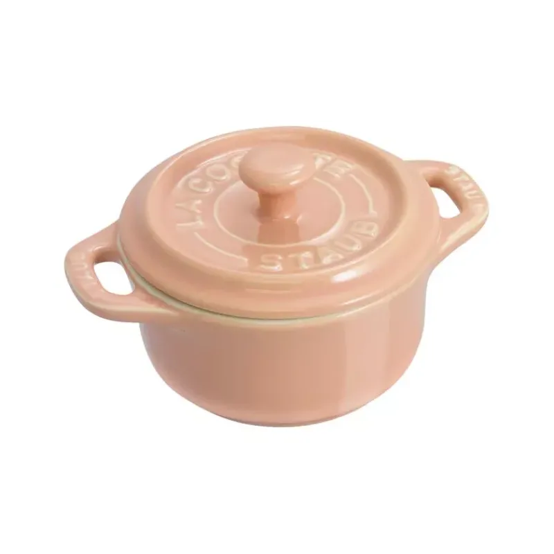 Cocottes En Céramique-STAUB Set 6 mini cocottes en céramique 10 cm couleurs macaron