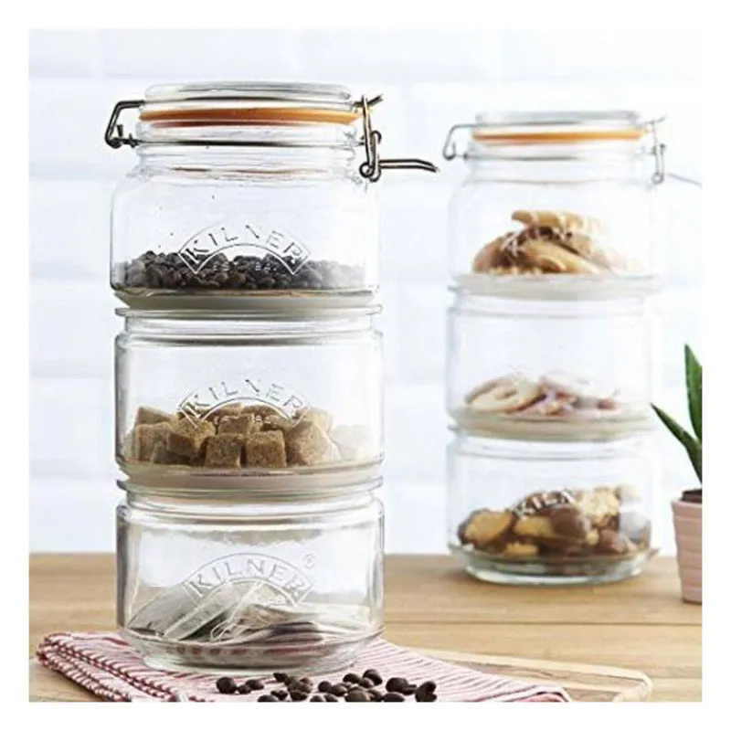 Bocaux De Conservation-Kilner Set de 3 bocaux empilables