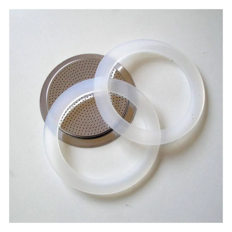 Cafetières Italiennes-Valira Set de 2 joints + filtre Inox pour Cafetière italienne 10T