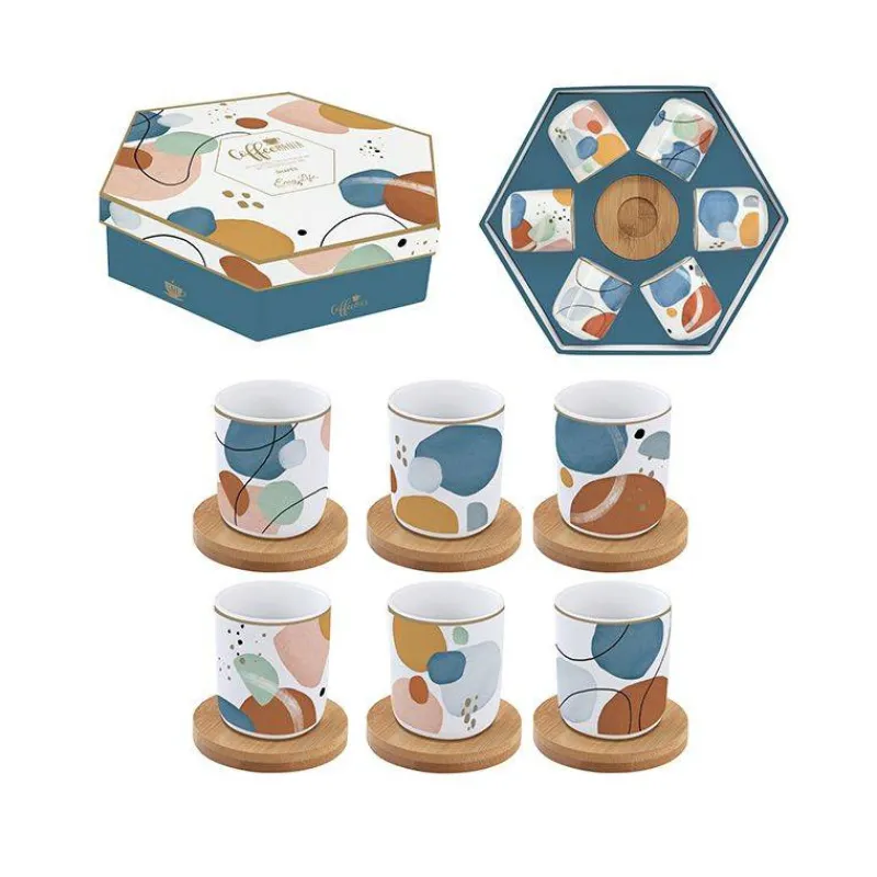 Tasses Expresso-Easy Life SHAPES Coffret Tasse Expresso Porcelaine - les 6