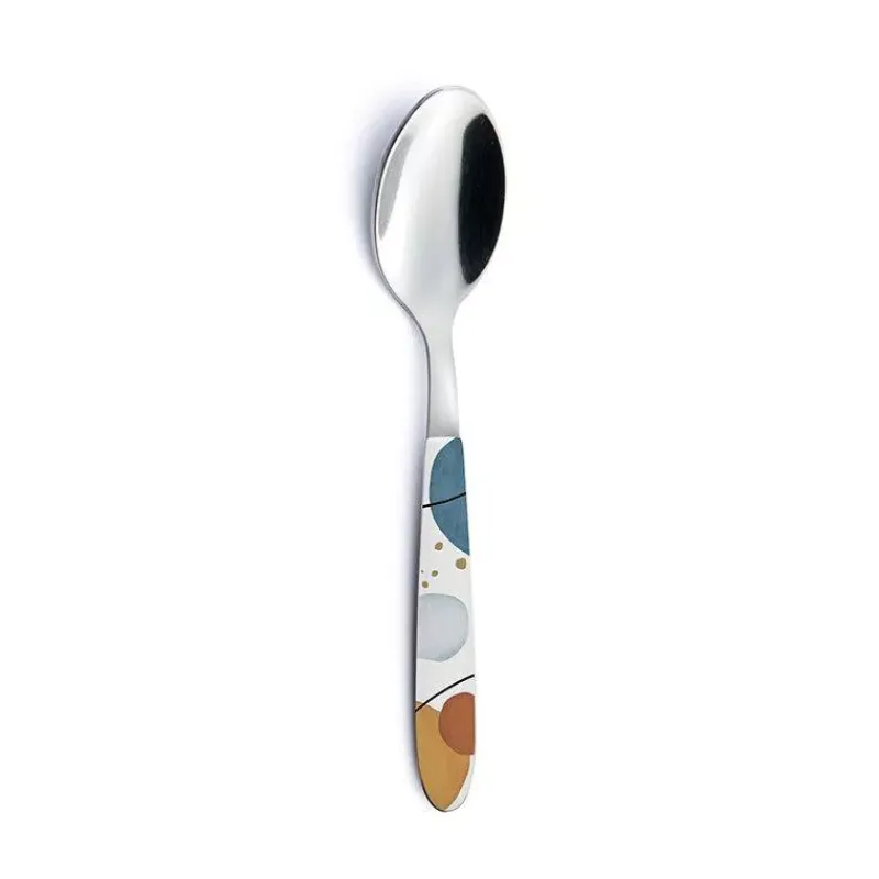 Cuillères À Café Et Moka-Easy Life SHAPES Cuillère à café inox avec poignée décorée  SC
