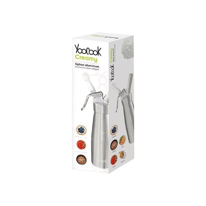 Siphons-YooCook Siphon pour mousses et crèmes chaudes ou froides 0,50 L
