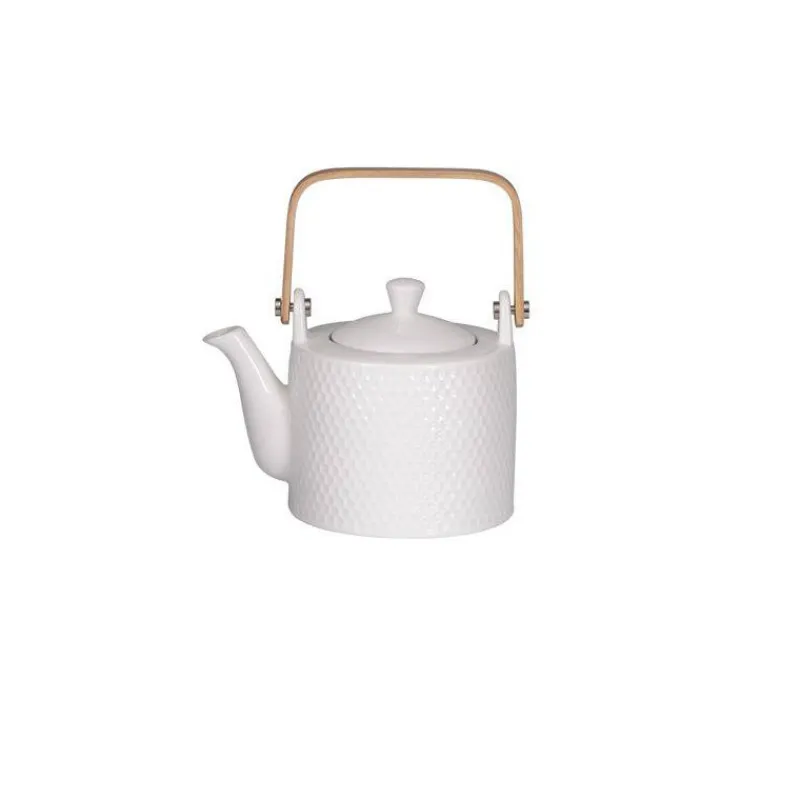 Théières, Cafetières Et Accessoires | Théière Porcelaine-La Casserolerie SNOW Théière Porcelaine blanche 0.8 L