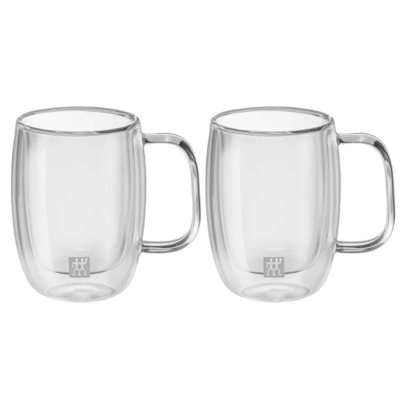 Tasses Expresso-ZWILLING SORRENTO Tasse à café expresso en verre double paroi 14 cl - les 2