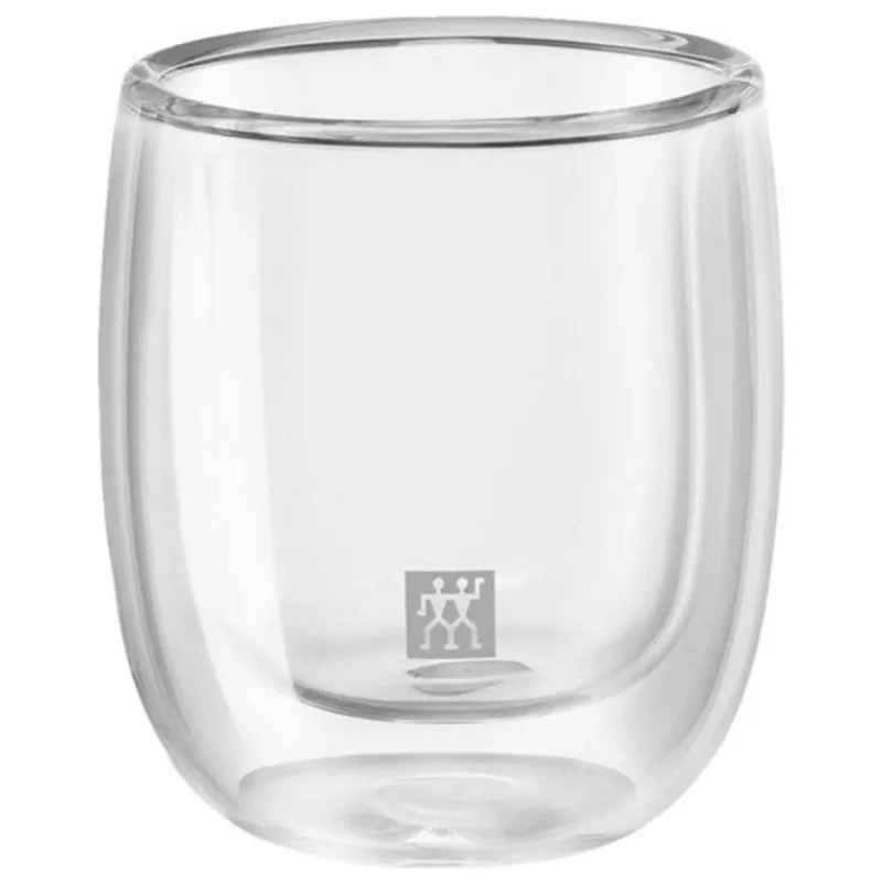 Gobelets | Tasses Expresso-ZWILLING SORRENTO Verre Tasse à café expresso double paroi 80 ml - les 2