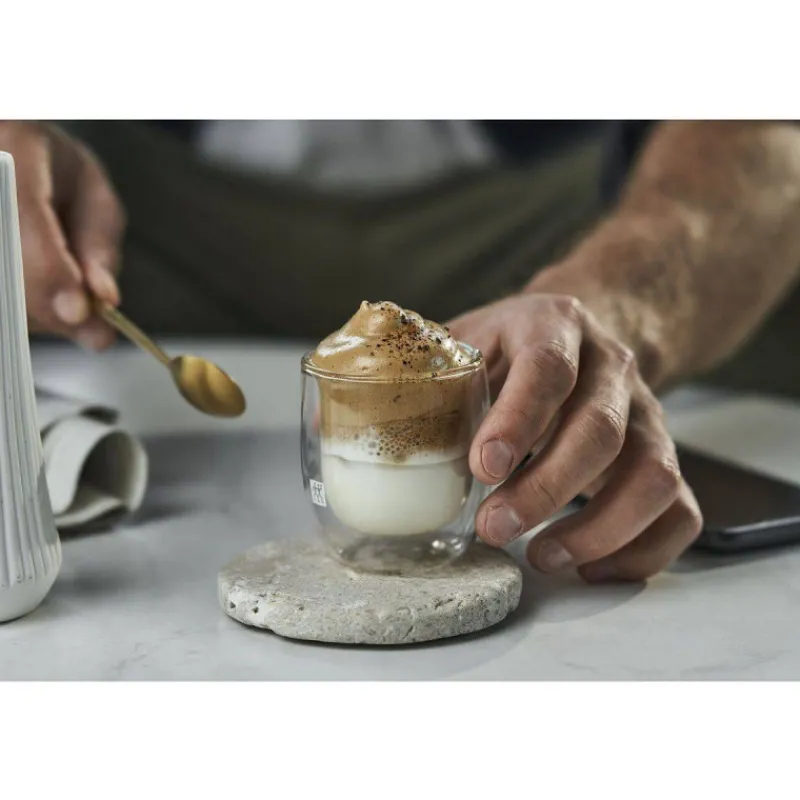 Gobelets | Tasses Expresso-ZWILLING SORRENTO Verre Tasse à café expresso double paroi 80 ml - les 2