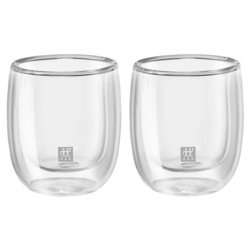 Gobelets | Tasses Expresso-ZWILLING SORRENTO Verre Tasse à café expresso double paroi 80 ml - les 2