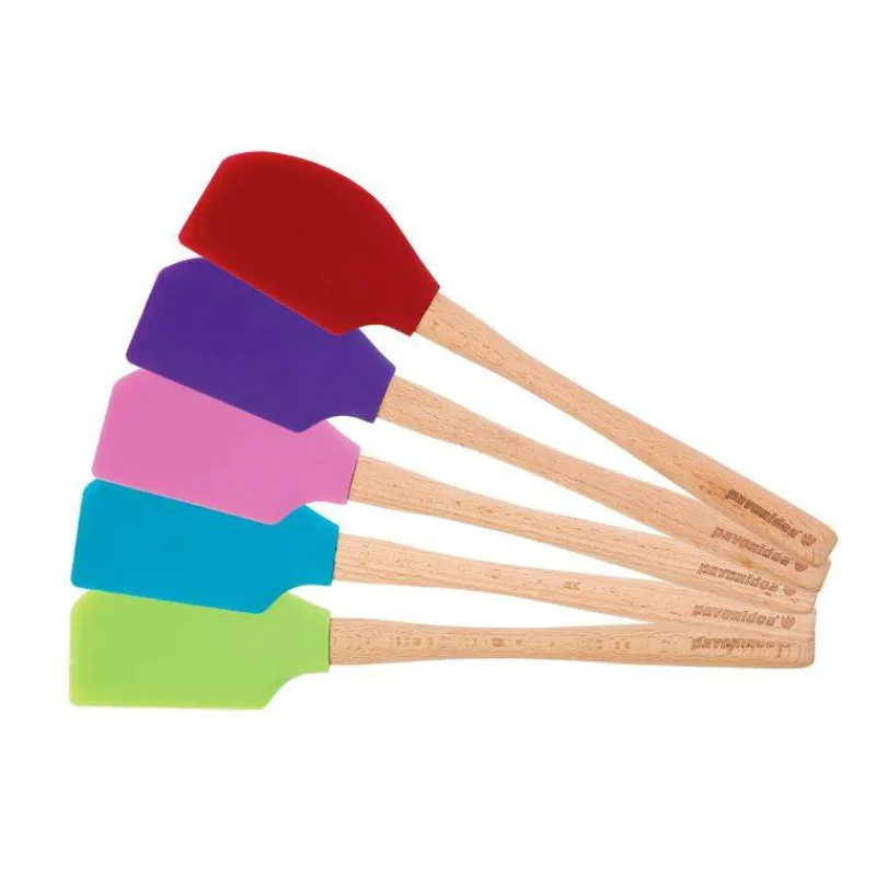 Spatules De Pâtisserie | Maryses Pâtisserie-Pavonidea Spatule Maryse Hêtre et Silicone BLEU