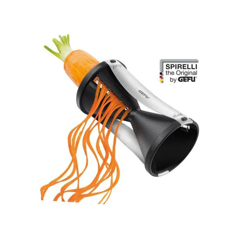 Couper | Spiralizer-GEFU SPIRELLI Taille Julienne Légumes  SPIRALE double noir SC