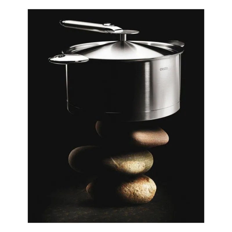 Casseroles Cristel | Casseroles Amovibles-CRISTEL STRATE Casserole Amovible Inox Corps L D 12