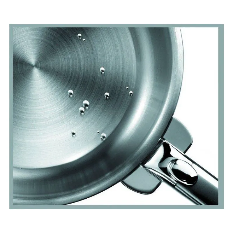 Poêles En Inox-CRISTEL STRATE Poêle Amovible Inox Corps L D28