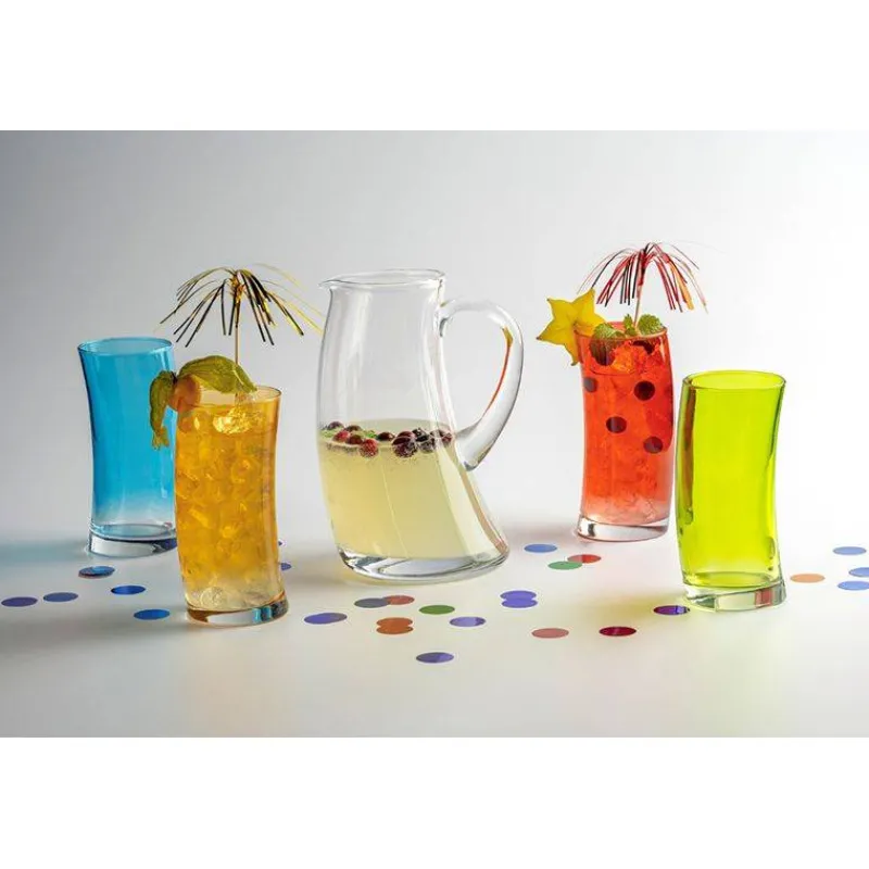 Carafes À Vin | Carafes À Eau-LEONARDO SWING Coffret Pichet 1.3 L avec 4 verres Haut 45 cl SC