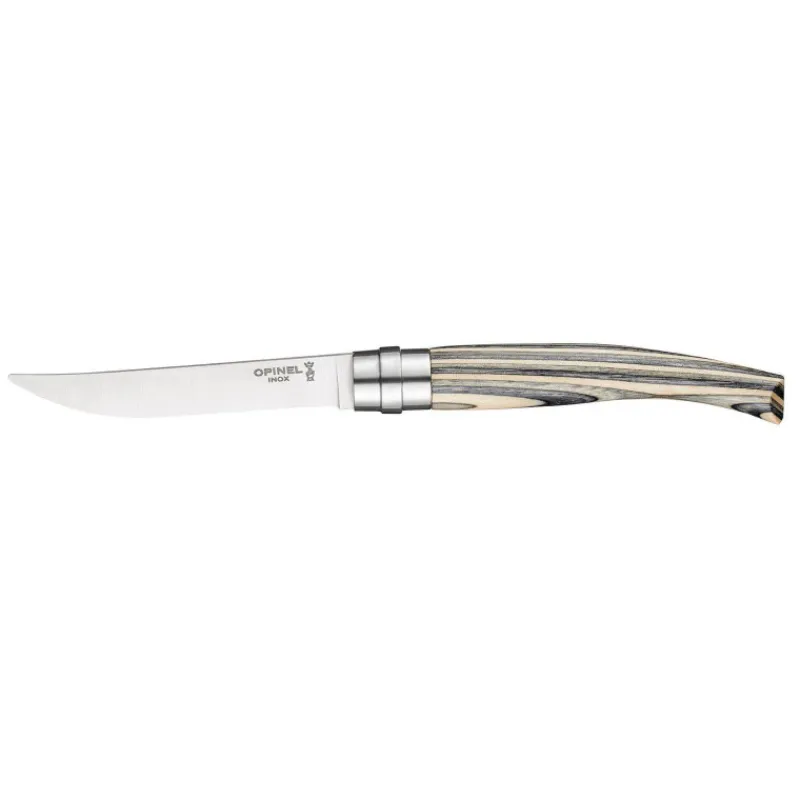Couteaux À Steak | Couteaux-OPINEL TABLE CHIC Coffret Kraft 4 couteaux Steak de table Bouleau Lamellé