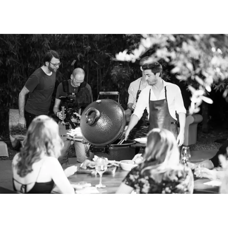 Tabliers | Ustensiles Et Accessoires Bbq Planchas Grills-DUTCHDELUXES Tablier en cuir barbecue Noir cendré Taille Unique
