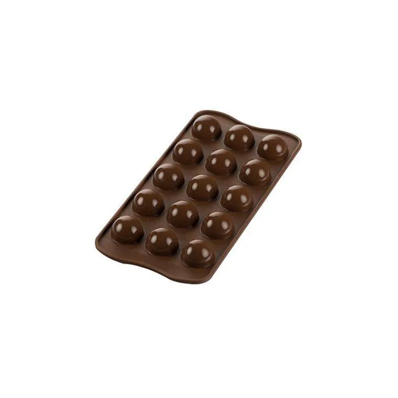 Moules Silikomart | Moules À Gâteaux Silicone-SilikoMart TARTUFINO Moule Chocolat mini boule Sphère en silicone 3Design