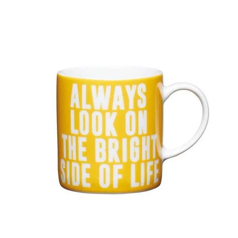 Tasses Expresso-Kitchen Craft Tasse Expresso Porcelaine Coloré Jaune KitchenCraft ALWAYS LOOK