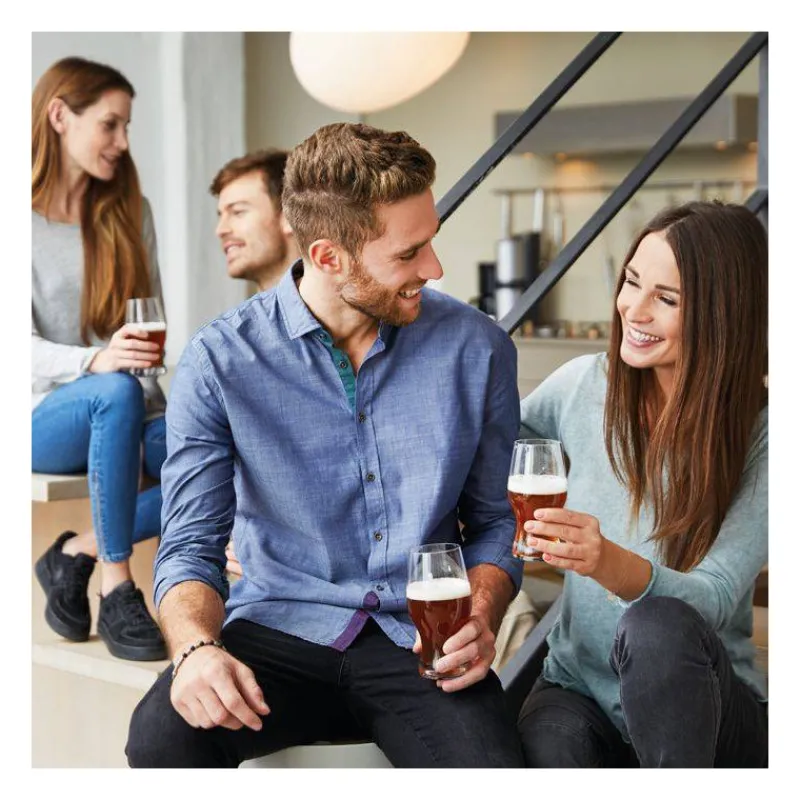 Verres À Bière-LEONARDO TAVERNA Verre Chope à  Bière bas de 50 cl Coffret de 2