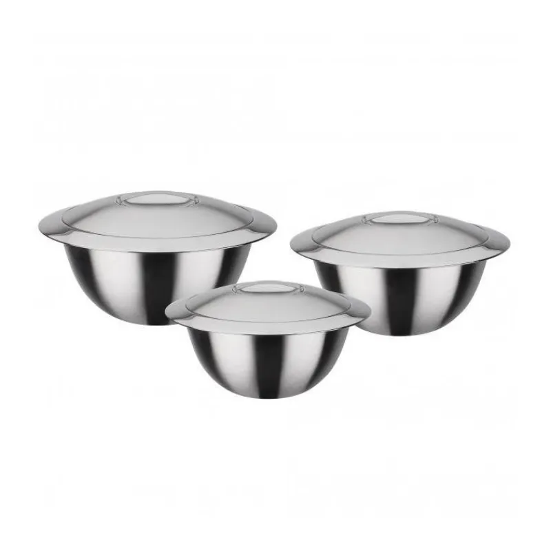 Boites Et Saladiers | Saladiers Avec Couvercle-GSW Thermo Saladier avec couvercle double paroi en acier inoxydable D20