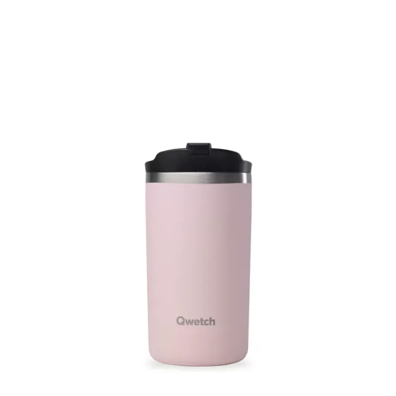 Tumblers Mugs Isotherme | Mugs-Qwetch TRAVEL MUG isotherme double paroi en Inox 350ml Rose pastel