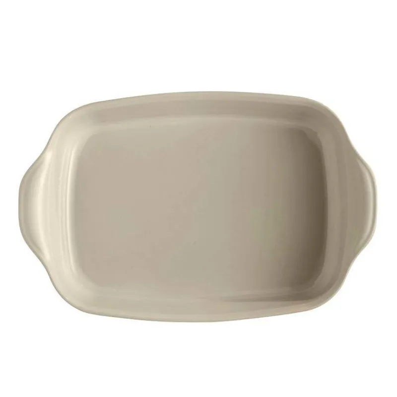 Plats À Rôtir Et Gratins-Emile HENRY ULTIME Plat à Four en Céramique Rectangle Blanc Argile 42 x 27 cm
