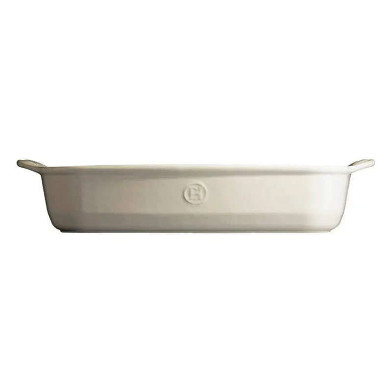 Plats À Rôtir Et Gratins-Emile HENRY ULTIME Plat à Four en Céramique Rectangle Blanc Argile 42 x 27 cm