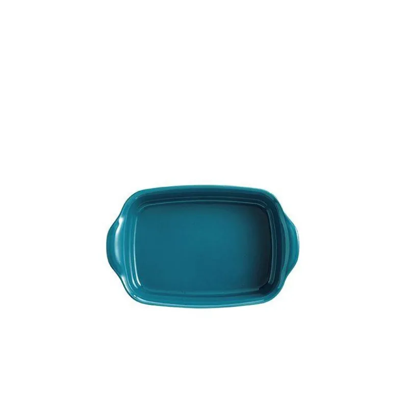 Plats À Rôtir Et Gratins-Emile HENRY ULTIME Plat à Four en Céramique Rectangle Bleu Calanque 18 x 14 cm