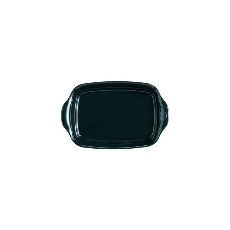 Plats À Rôtir Et Gratins-Emile HENRY ULTIME Plat à Four en Céramique Rectangle Bleu nuit Belle Ile 18 x 14 cm