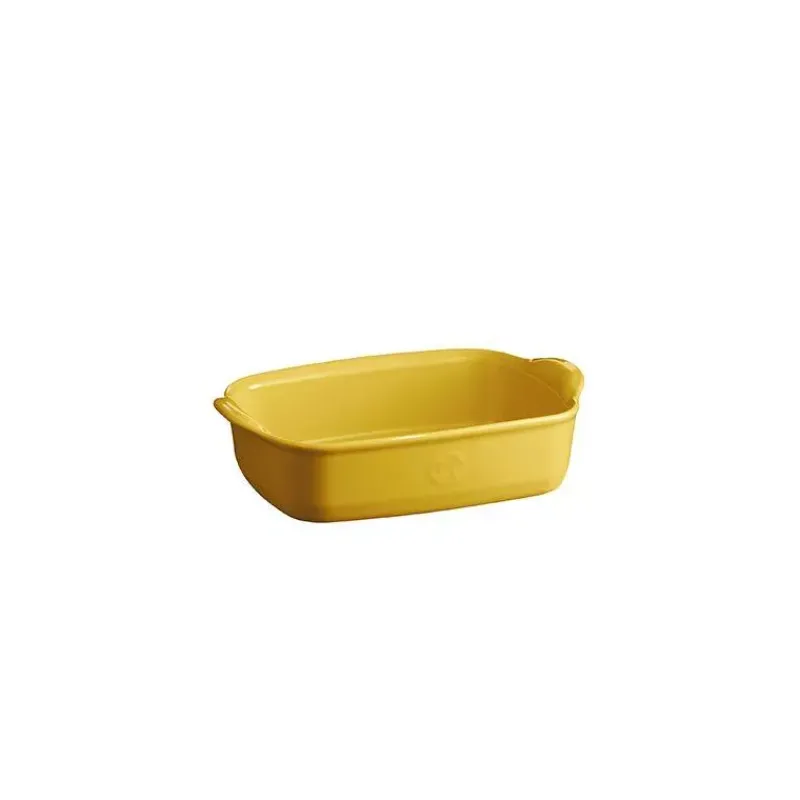 Plats À Rôtir Et Gratins-Emile HENRY ULTIME Plat à Four en Céramique Rectangle Jaune Provence 18 x 14 cm