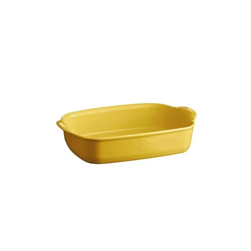 Plats À Rôtir Et Gratins-Emile HENRY ULTIME Plat à Four en Céramique Rectangle Jaune Provence 29 x 19 cm