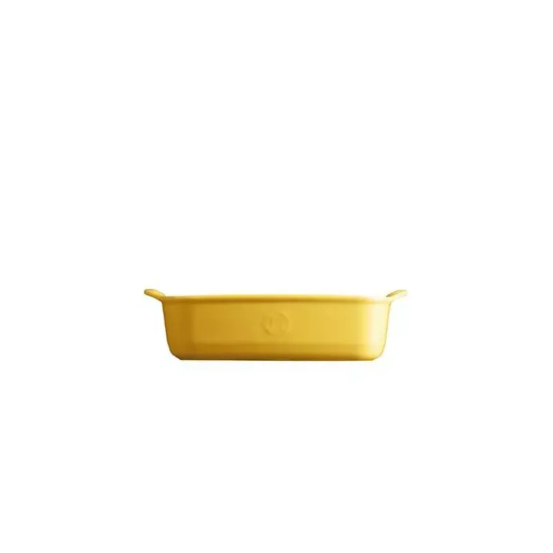 Plats À Rôtir Et Gratins-Emile HENRY ULTIME Plat à Four en Céramique Rectangle Jaune Provence 18 x 14 cm