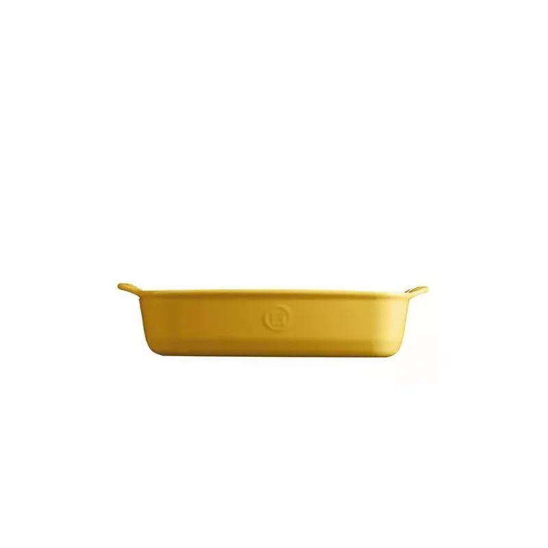 Plats À Rôtir Et Gratins-Emile HENRY ULTIME Plat à Four en Céramique Rectangle Jaune Provence 29 x 19 cm