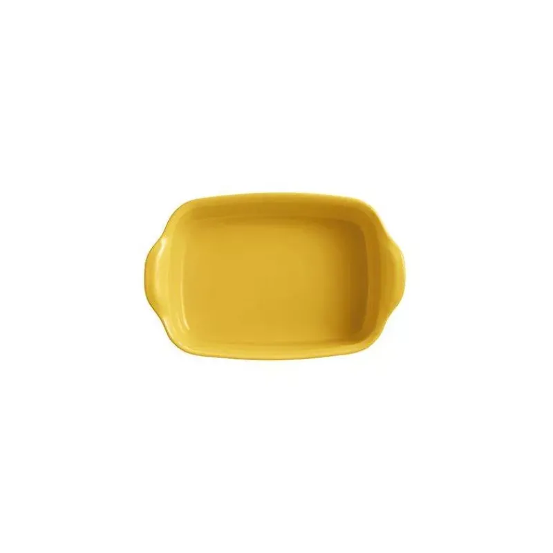 Plats À Rôtir Et Gratins-Emile HENRY ULTIME Plat à Four en Céramique Rectangle Jaune Provence 18 x 14 cm