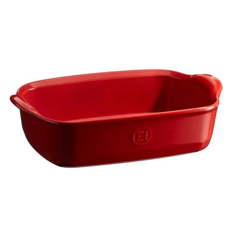Plats À Rôtir Et Gratins-Emile HENRY ULTIME Plat à Four en Céramique Rectangle Rouge Grand cru 18 x 14 cm