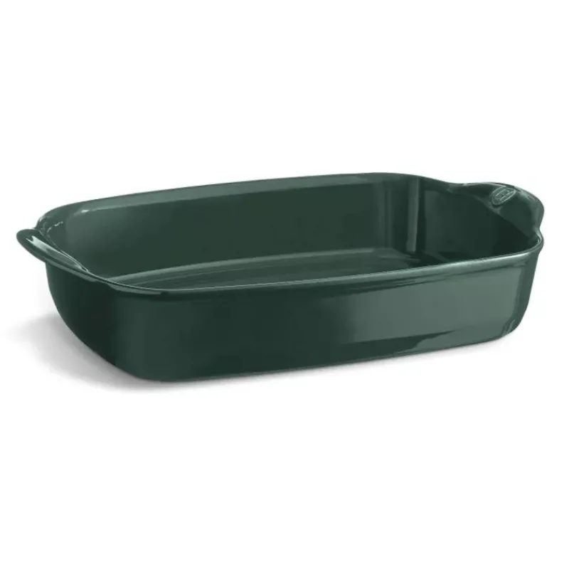Plats À Rôtir Et Gratins-Emile HENRY ULTIME Plat à Four en Céramique Rectangle Vert Cèdre 36 x 23 cm