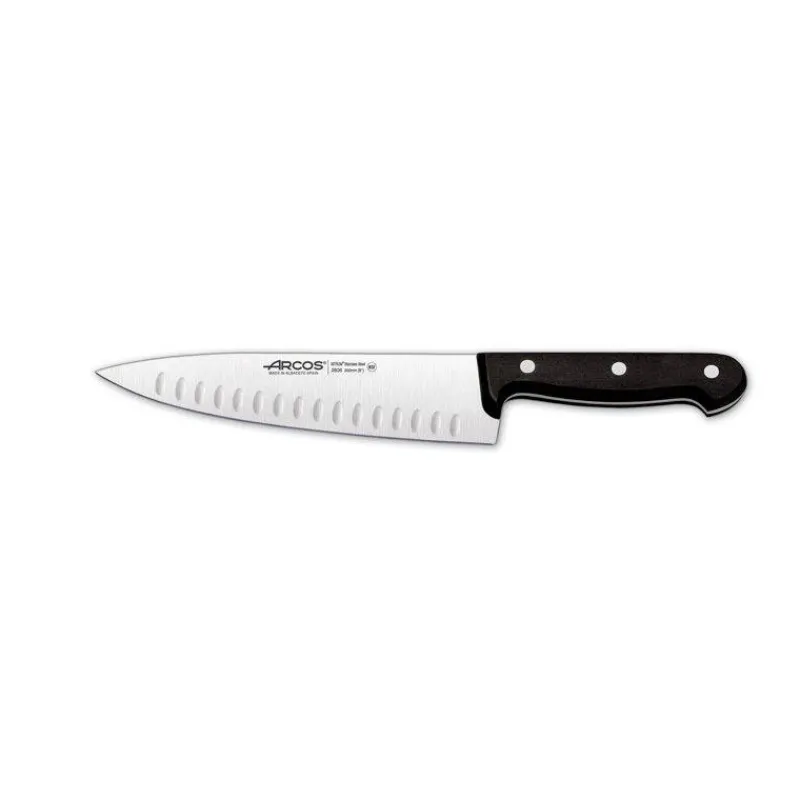 Couteaux Acier-ARCOS UNIVERSAL Couteau de cuisine alvéolé 20 cm