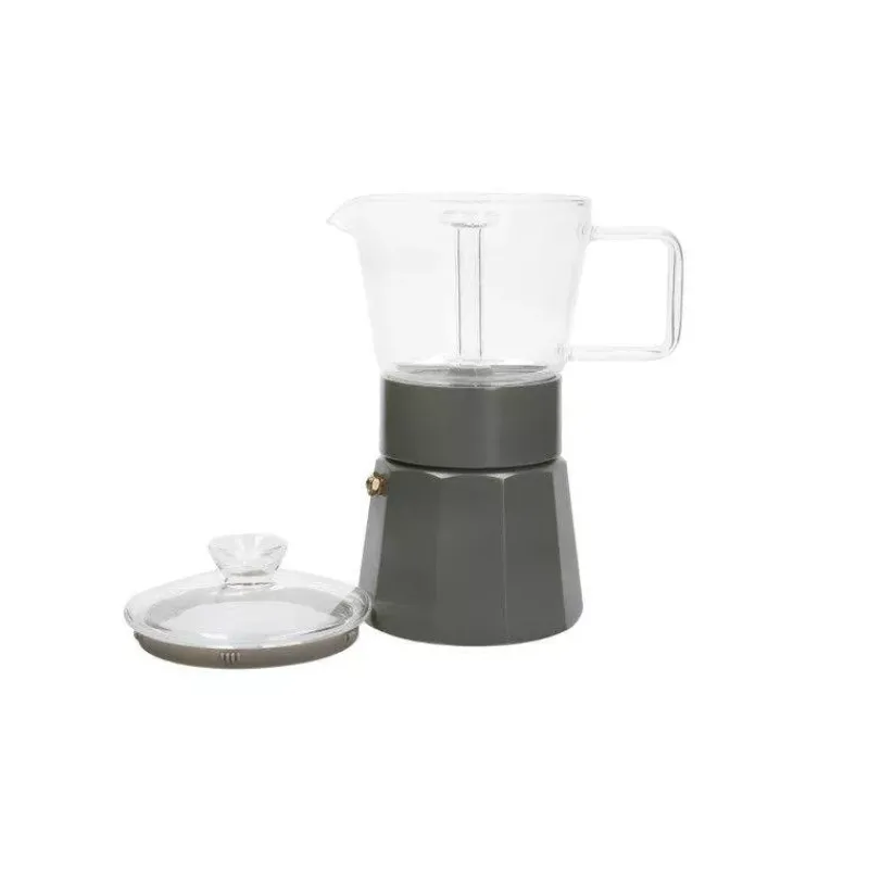 Cafetières Italiennes-Kitchen Craft VERONA Cafetière Italienne en Aluminium La Cafetière 6 Tasses Blanc Crème