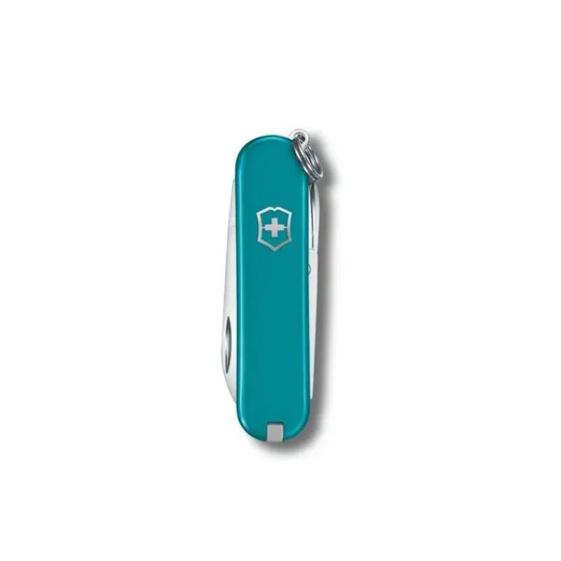 Couteaux De Poche | Couteaux Fermants-Victorinox Couteau Suisse fermant de poche multifonctions Porte Clé Classic SD Bleu Mountain Lake