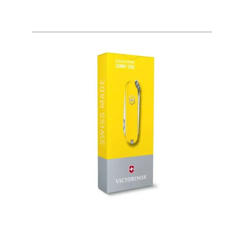 Couteaux De Poche | Couteaux Fermants-Victorinox Couteau Suisse fermant de poche multifonctions Porte Clé Classic SD Jaune Sunny Side