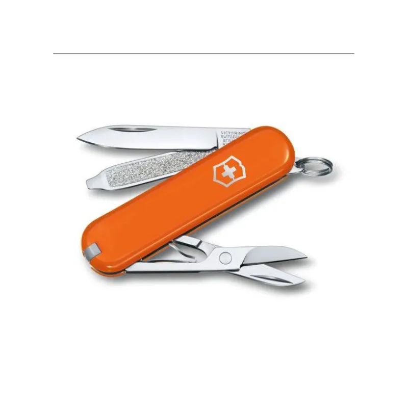 Couteaux De Poche | Couteaux Fermants-Victorinox Couteau Suisse fermant de poche multifonctions Porte Clé Classic SD Orange Mango Tango