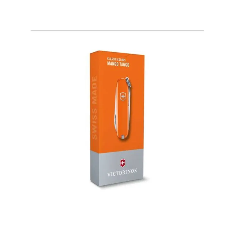 Couteaux De Poche | Couteaux Fermants-Victorinox Couteau Suisse fermant de poche multifonctions Porte Clé Classic SD Orange Mango Tango