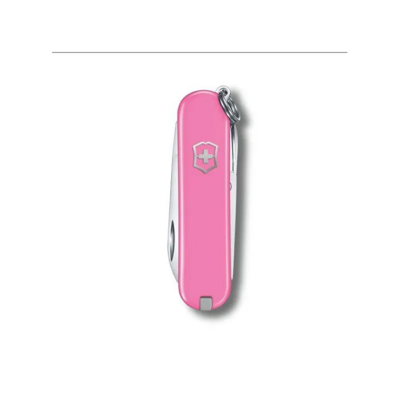 Couteaux De Poche | Couteaux Fermants-Victorinox Couteau Suisse fermant de poche multifonctions Porte Clé Classic SD Rose Cherry Blossom